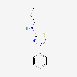 molecular formula C12H14N2S B8721169 4-phenyl-N-propyl-1,3-thiazol-2-amine 
