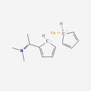 molecular formula C14H19FeN B8721195 (R)-[1-(Dimethylamino)ethyl]ferrocene 