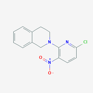 B8721264 2-(6-Chloro-3-nitropyridin-2-yl)-1,2,3,4-tetrahydroisoquinoline CAS No. 918336-61-5