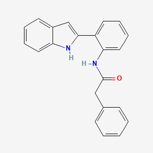 B8721283 N-(2-(1H-Indol-2-yl)phenyl)-2-phenylacetamide CAS No. 102704-20-1