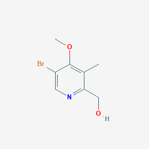 molecular formula C8H10BrNO2 B8721305 (5-Bromo-4-methoxy-3-methylpyridin-2-YL)methanol 