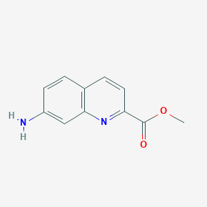 molecular formula C11H10N2O2 B8721351 Methyl 7-aminoquinoline-2-carboxylate 