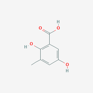 molecular formula C8H8O4 B8721377 2,5-Dihydroxy-3-methylbenzoic acid CAS No. 5981-39-5