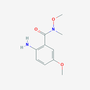 Benzamide, 2-amino-N,5-dimethoxy-N-methyl-