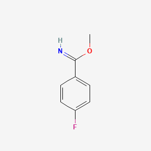 molecular formula C8H8FNO B8721398 Methyl 4-fluorobenzimidate 