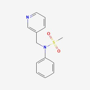 N-Phenyl-N-[(pyridin-3-yl)methyl]methanesulfonamide