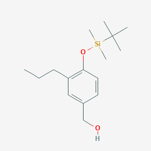 molecular formula C16H28O2Si B8721441 (4-{[tert-Butyl(dimethyl)silyl]oxy}-3-propylphenyl)methanol CAS No. 149680-37-5