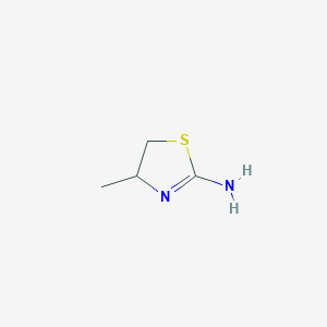 molecular formula C4H8N2S B8721457 Thiazole, 4,5-dihydro-4-methyl-2-amino- 