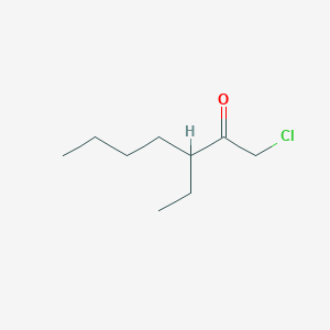 molecular formula C9H17ClO B8721480 1-Chloro-3-ethylheptan-2-one CAS No. 53082-28-3