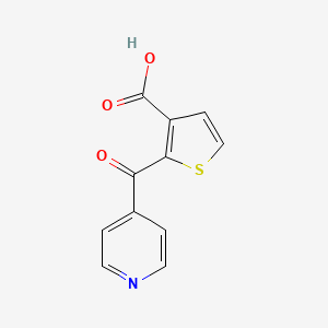 molecular formula C11H7NO3S B8721497 2-Isonicotinoylthiophene-3-carboxylic acid 