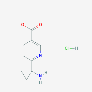 Methyl 6-(1-aminocyclopropyl)nicotinate hydrochloride