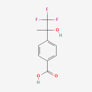 4-(1,1,1-Trifluoro-2-hydroxypropan-2-yl)benzoic acid