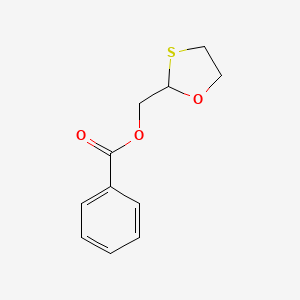 molecular formula C11H12O3S B8721574 2-Benzoyloxymethyl-1,3-oxathiolane CAS No. 143338-44-7