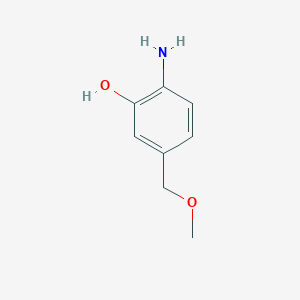 molecular formula C8H11NO2 B8721603 2-Amino-5-(methoxymethyl)phenol 