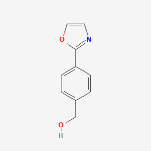 molecular formula C10H9NO2 B8721622 4-(Oxazol-2-yl)-benzyl alcohol 