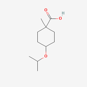 1-Methyl-4-(propan-2-yloxy)cyclohexane-1-carboxylic acid