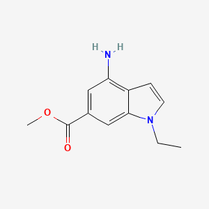 molecular formula C12H14N2O2 B8721649 Methyl 4-amino-1-ethyl-1h-indole-6-carboxylate 