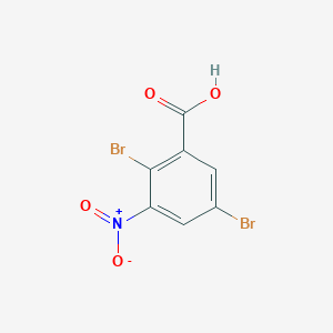 molecular formula C7H3Br2NO4 B8721698 2,5-dibromo-3-nitrobenzoic Acid 