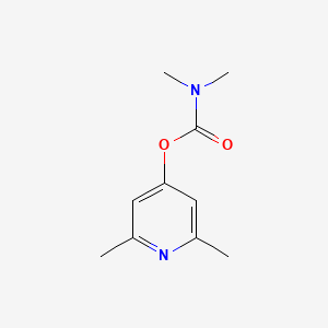 molecular formula C10H14N2O2 B8721703 Carbamic acid, dimethyl-, 2,6-dimethyl-4-pyridinyl ester CAS No. 3567-51-9