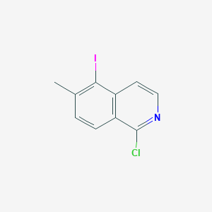 molecular formula C10H7ClIN B8721707 1-Chloro-5-iodo-6-methylisoquinoline 