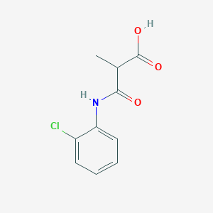 molecular formula C10H10ClNO3 B8721741 3-(2-Chlorophenylamino)-2-methyl-3-oxopropanoic acid 