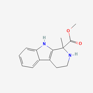 molecular formula C14H16N2O2 B8721764 Methyl 2,3,4,9-tetrahydro-1-methyl-1H-pyrido[3,4-B]indole-1-carboxylate CAS No. 75837-23-9