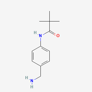 molecular formula C12H18N2O B8721799 4-(2,2-Dimethyl-propionylamino)-benzylamine 