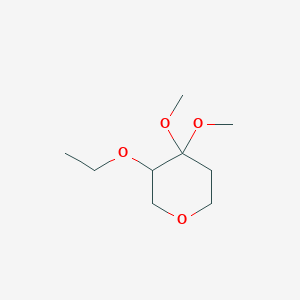 3-Ethoxy-4,4-dimethoxytetrahydro-2H-pyran