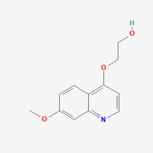 molecular formula C12H13NO3 B8721813 2-(7-Methoxyquinolin-4-yloxy)ethanol 