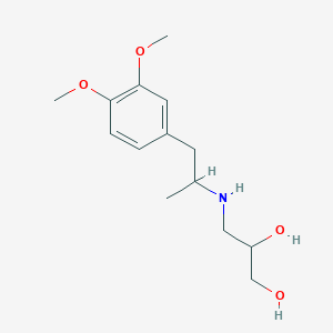 3-[3-(3,4-Dimethoxyphenyl)-2-propylamino]1,2-propanediol