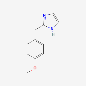 molecular formula C11H12N2O B8721837 2-(4-Methoxybenzyl)-1H-imidazole 