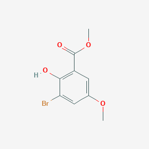 Benzoic acid, 3-bromo-2-hydroxy-5-methoxy-, methyl ester