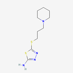 2-Amino-5-piperidinopropylthio-1,3,4-thiadiazole