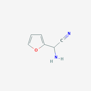 molecular formula C6H6N2O B8721882 Amino-cyano-(furan-2-yl)methane 