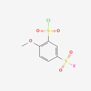 Benzenesulfonyl fluoride, 3-(chlorosulfonyl)-4-methoxy-