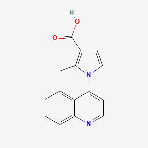 2-Methyl-1-(quinolin-4-yl)-1H-pyrrole-3-carboxylic acid