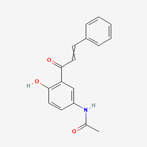 N-(4-Hydroxy-3-(1-oxo-3-phenylallyl)phenyl)acetamide