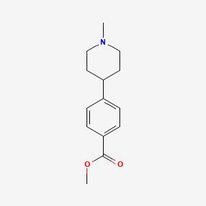 molecular formula C14H19NO2 B8721912 Methyl 4-(1-methylpiperidin-4-YL)benzoate 