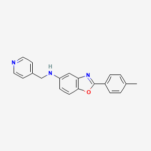 molecular formula C20H17N3O B8721928 N-(Pyridin-4-ylmethyl)-2-p-tolylbenzo[d]oxazol-5-amine 