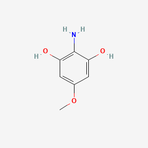 molecular formula C7H9NO3 B8721973 2-Amino-5-methoxybenzene-1,3-diol 