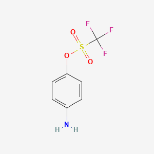 molecular formula C7H6F3NO3S B8721997 4-Aminophenyl trifluoromethanesulfonate CAS No. 32578-29-3