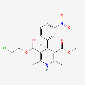 B8722004 2-Chloroethyl methyl 1,4-dihydro-2,6-dimethyl-4-(3-nitrophenyl)pyridine-3,5-dicarboxylate CAS No. 54527-89-8