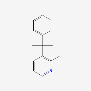 molecular formula C15H17N B8722072 2-Methyl-3-(2-phenyl-2-propanyl)pyridine CAS No. 780801-44-7