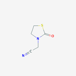 molecular formula C5H6N2OS B8722095 2-(2-Oxothiazolidin-3-yl)acetonitrile 