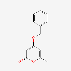 molecular formula C13H12O3 B8722101 4-Benzyloxy-6-methyl-2H-pyran-2-one CAS No. 61424-86-0