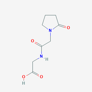 molecular formula C8H12N2O4 B8722117 N-[(2-Oxopyrrolidin-1-yl)acetyl]glycine CAS No. 67118-28-9