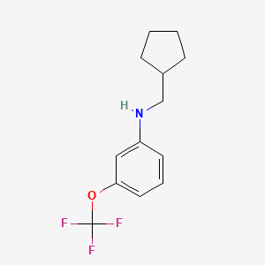 N-(Cyclopentylmethyl)-3-(trifluoromethoxy)aniline