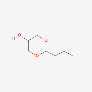 B8722156 Butyraldehyde, cyclic acetal with glycerol CAS No. 75825-63-7