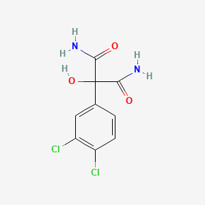 molecular formula C9H8Cl2N2O3 B8722190 Propanediamide, 2-(3,4-dichlorophenyl)-2-hydroxy- CAS No. 86144-88-9