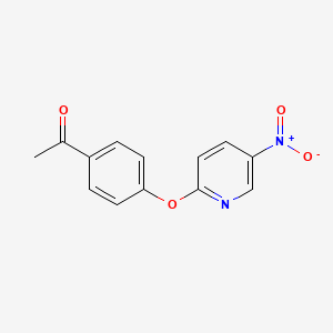 1-{4-[(5-Nitro-2-pyridinyl)oxy]phenyl}-1-ethanone